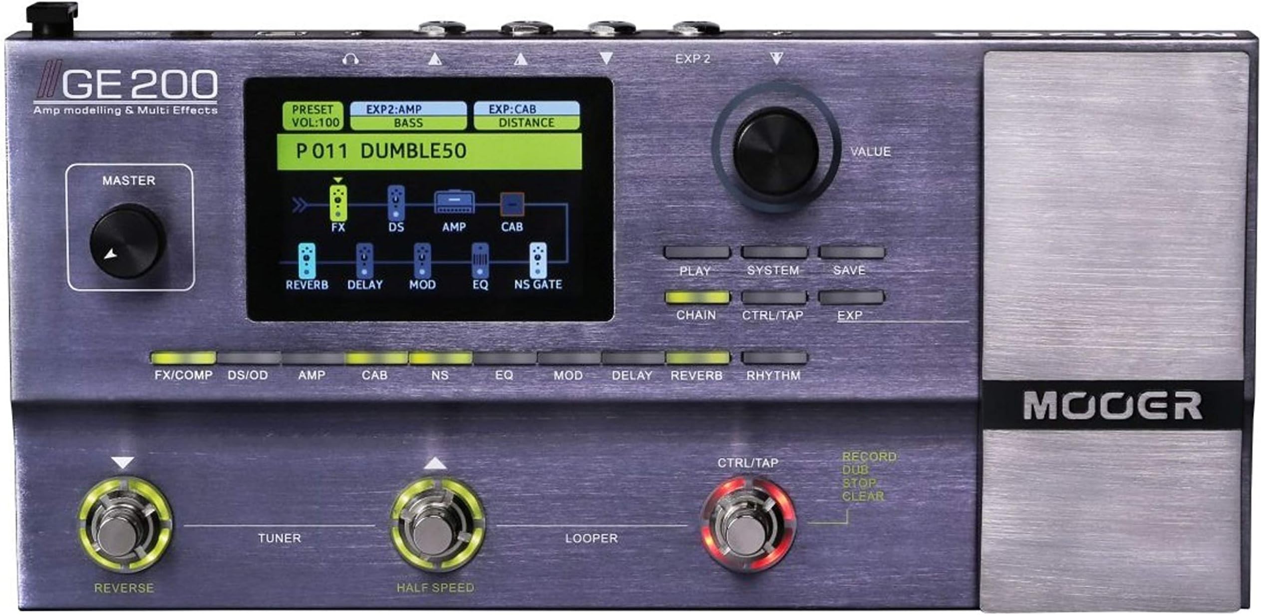Mooer GE200 Amp Modelling & Multi Effects