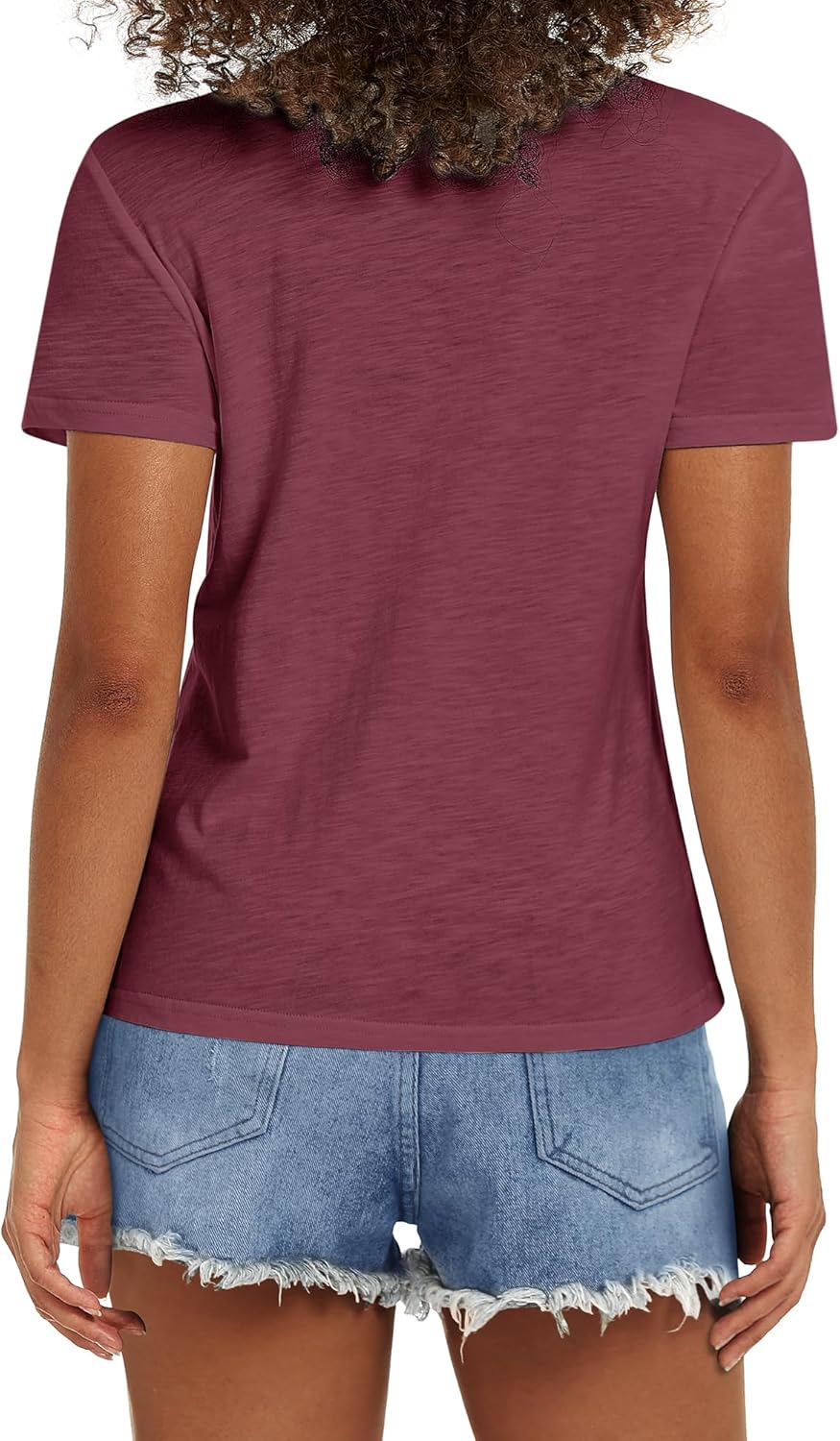 Stelle Women T Shirts Crew Neck Short Sleeve Shirts Soft Summer Classic Fit Tees - Image 2