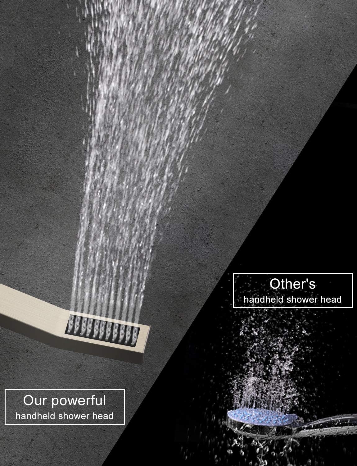 Best Promo EMBATHER Shower System -Brushed Nickel Shower Faucet Sets with 10 Rain Shower Head For Bathroom, Wall Mount Square Shower Combo Set for Bathroom (Contain Shower Valve and Trim) Top Brands EMBATHER Shower System -Brushed Nickel Shower Faucet Sets with 10 Rain Shower Head For Bathroom, Wall Mount Square Shower Combo Set for Bathroom (Contain Shower Valve and Trim)