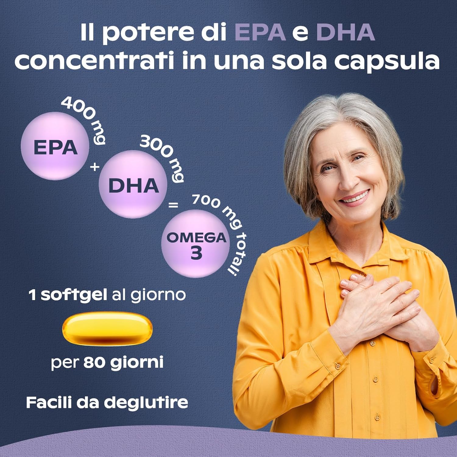 Omega 3 Alma Farmacie 220 Softgel Certificato IFOS 5 Stelle | 400 mg EPA e 300 mg DHA per dose, olio puro per il controllo dei trigliceridi, cuore, mente, occhi. Senza Glutine e Lattosio