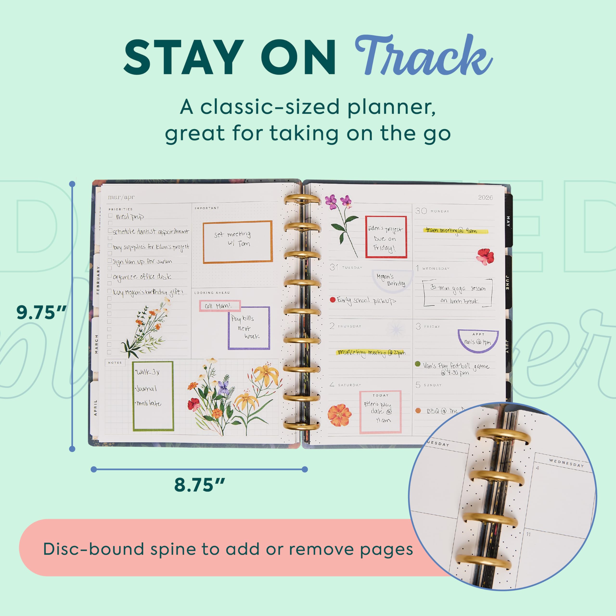Amazon.com : Happy Planner Disc-Bound Planner Jan.–Dec. 2026