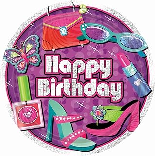 Glitzy Girl Prismatic Lunch Plates, 8ct