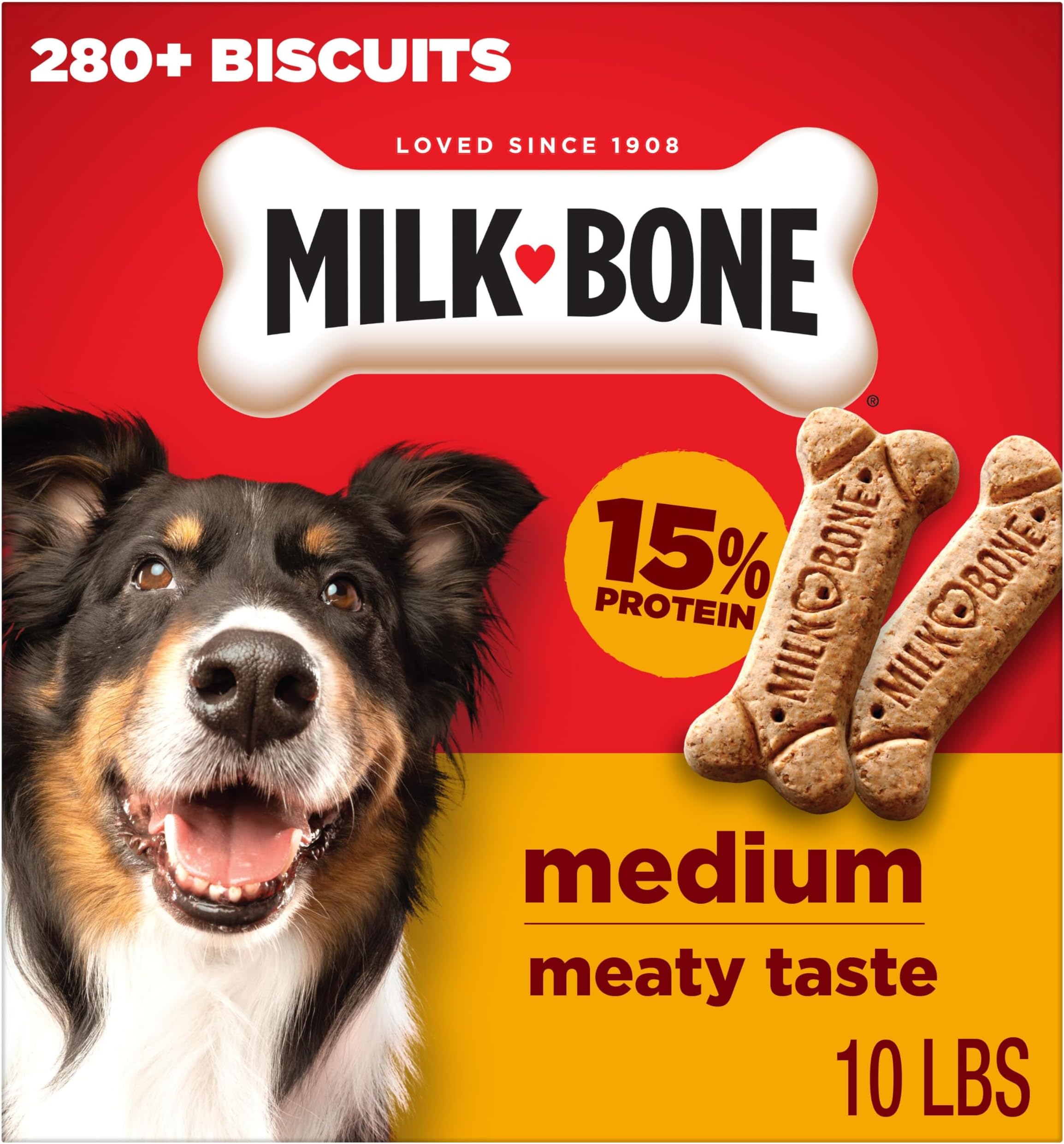 Milk Bone Biscuits for Medium Size Dogs, 10-Pound Box