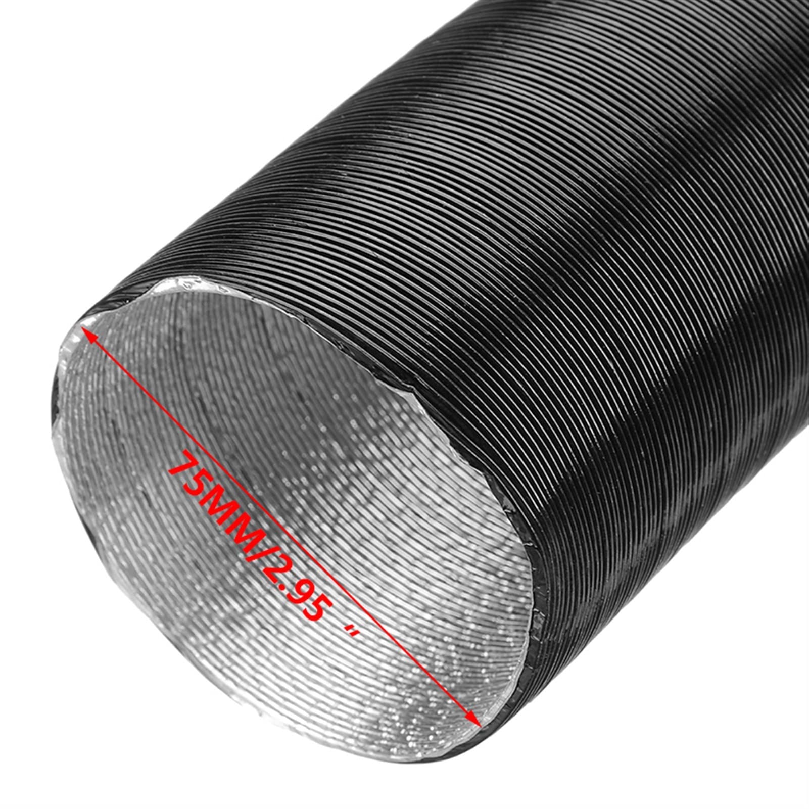 Presa Aria Per Riscaldatore Diesel Besttoolifes 75 Mm - Tubo Flessibile In ABS Girevole A 360&deg; | Per RV, Bus, Barche E Sistemi HVAC