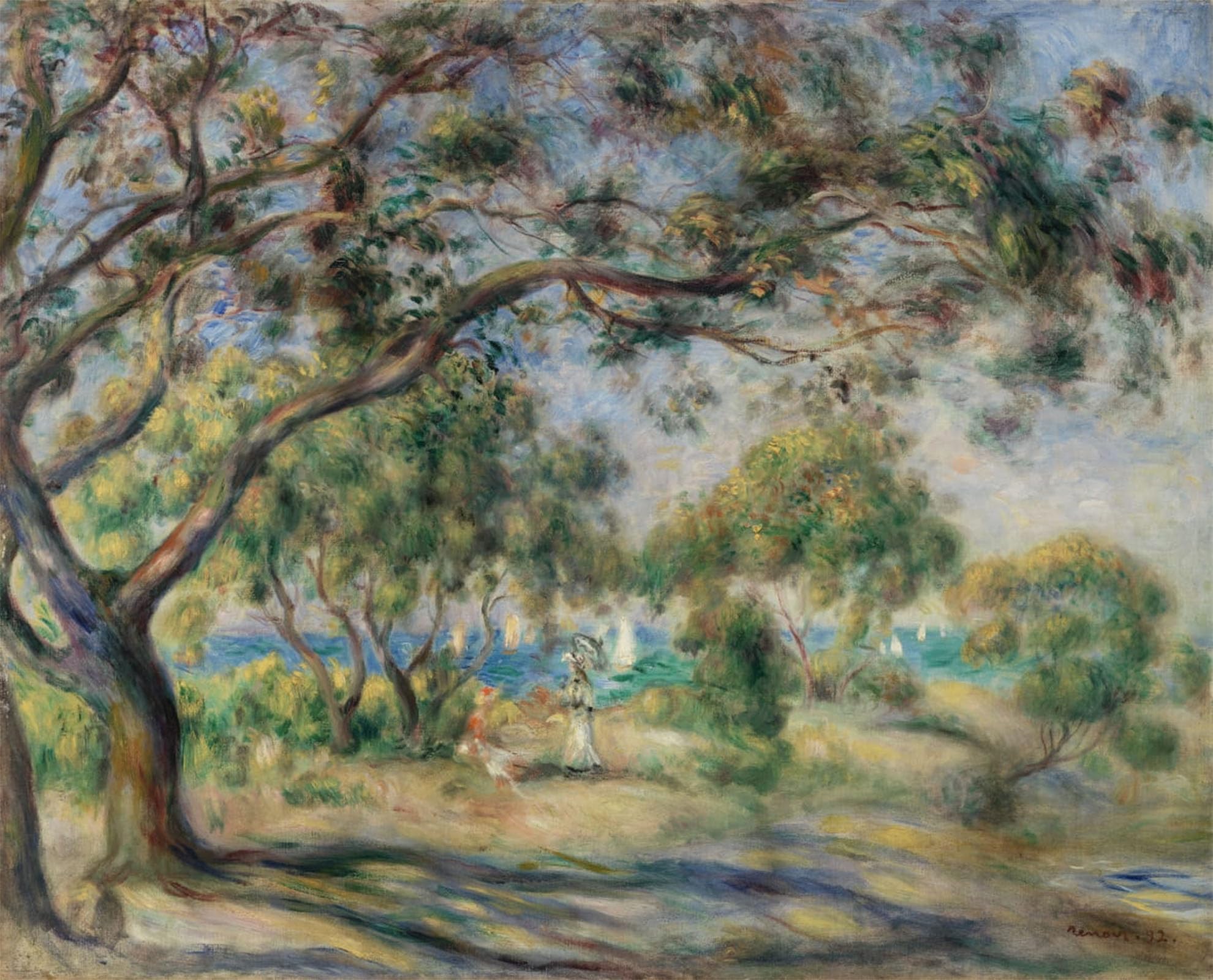 RZHRHJES Vintage Wall Art Picture on Canvas Wall Art Poster Chair Wood by Pierre Auguste Renoir Canvas Poster for Office Decor 60x90cm