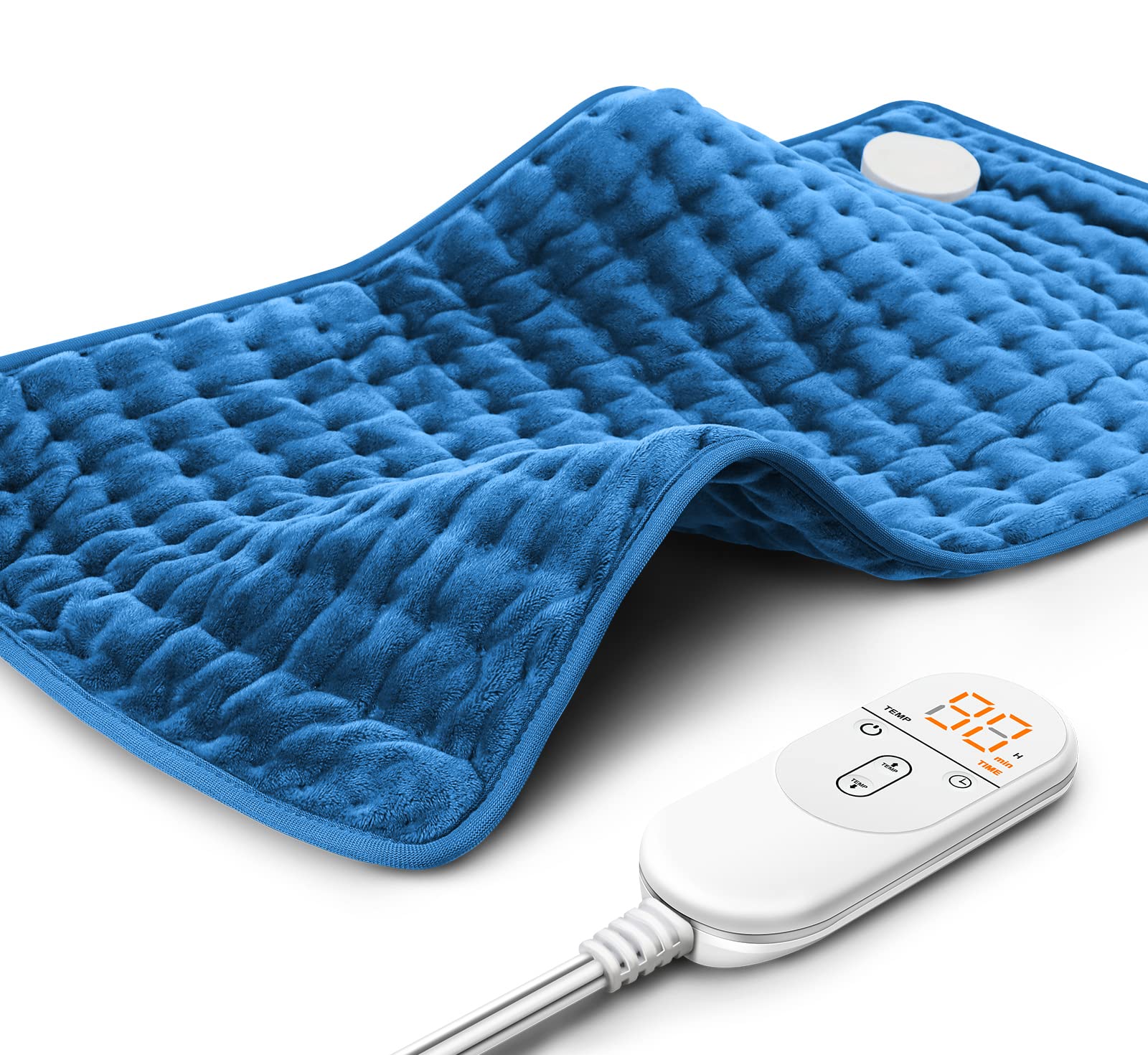 Heating Pad for Back Pain Relief, Electric Heating Pads for Cramps/Abdomen/Waist/Shoulder with 6 Heat Settings and Auto-Off, Moist/Dry Heat pad, Christmas Gifts for Women Men Mom Dad, 12" x 24"