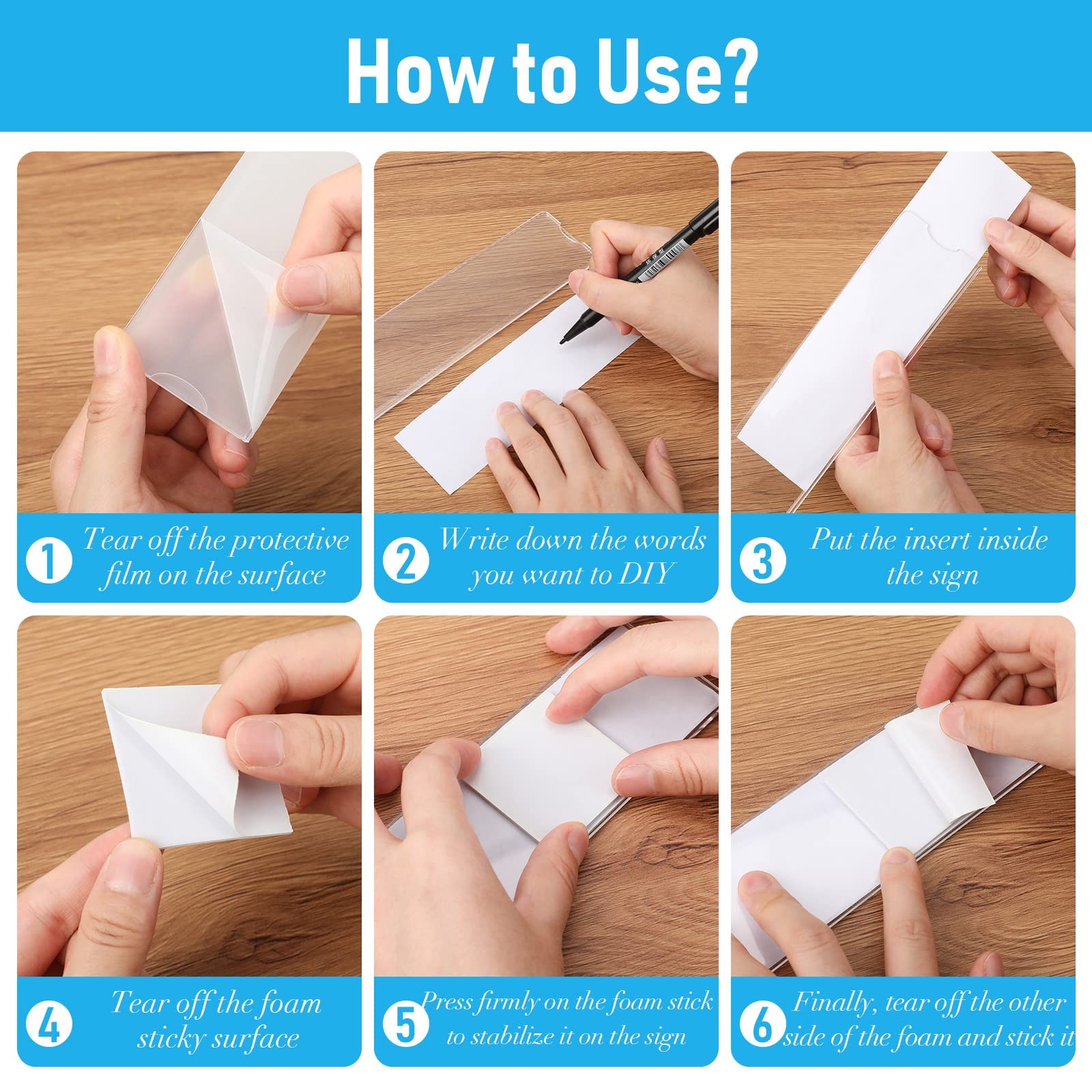 Buy Acrylic Name Plate Holder Clear Acrylic Plastic Sign Holder Frame