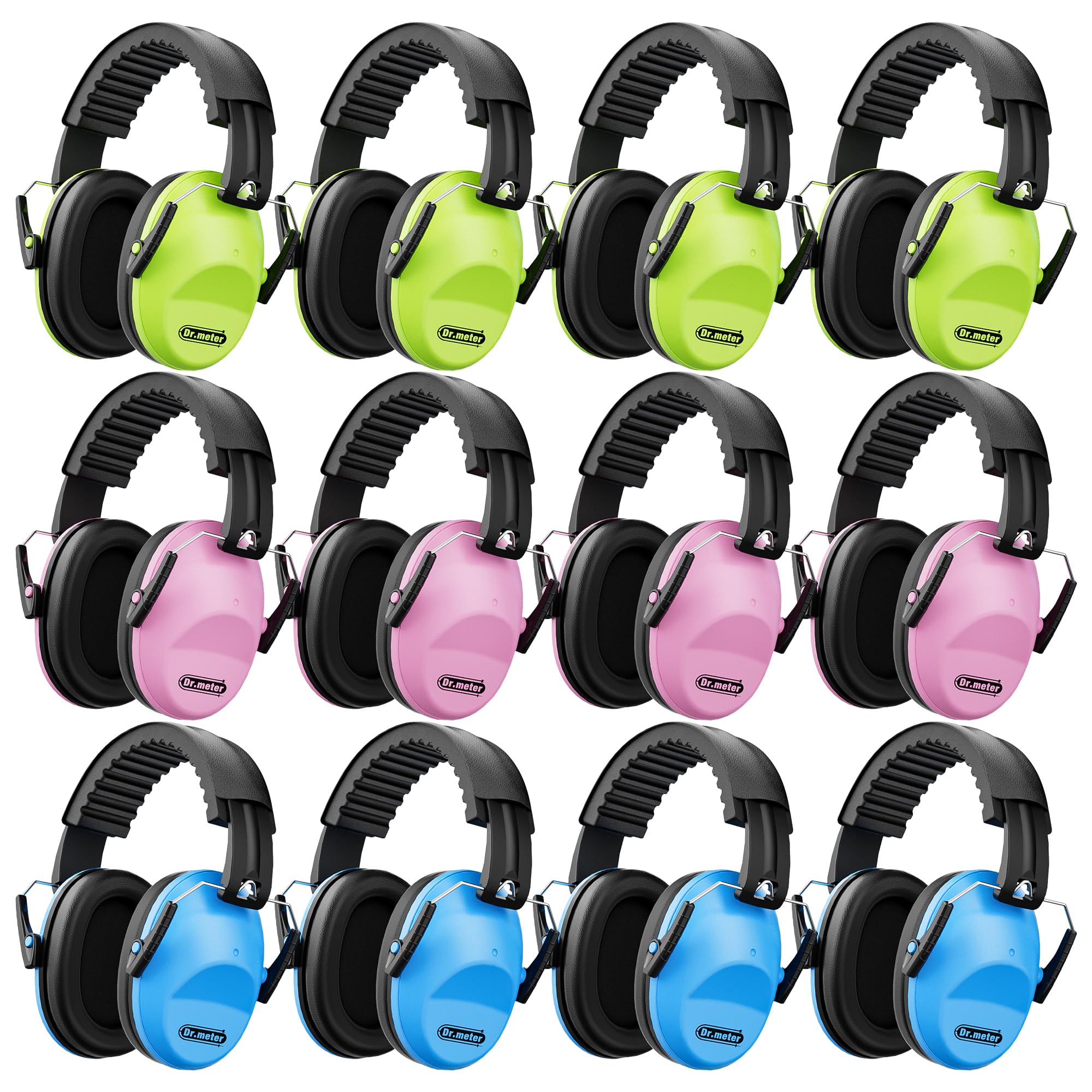 Dr.meter Ear Defenders Children, Kids Ear Defenders SNR 27.4dB Noise Cancelling Headphones for Kids Autism Sensory, Adjustable Headband, Hearing Protection for Fireworks Monster Truck 12Pack โ image 1