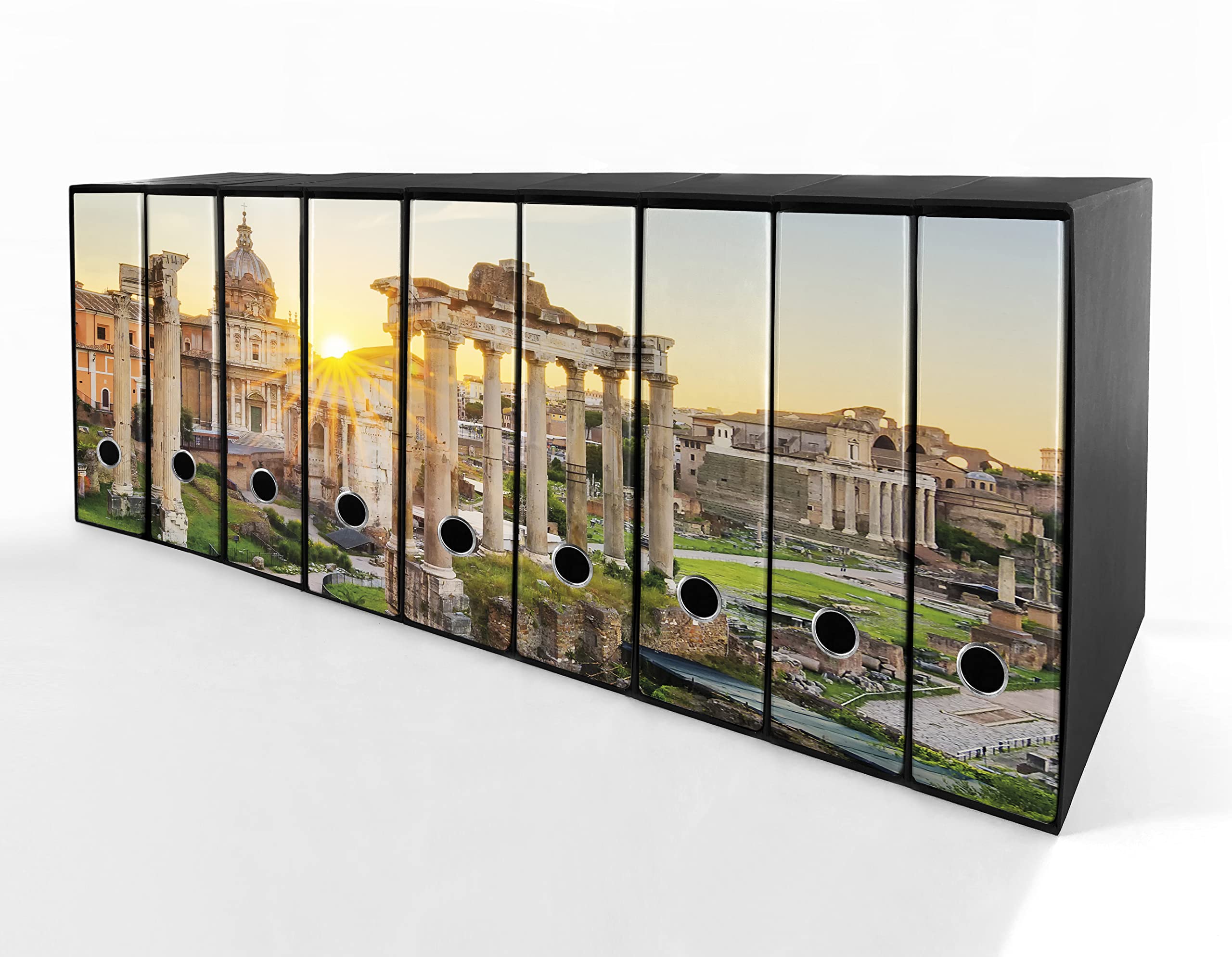 Set da 9 raccoglitori ad anelli ROMA ANTICA - Faldoni SHAREPRINTING (H31 con 4 anelli)