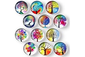 12Pcs Glass Fridge Sticker with Strong Magnet