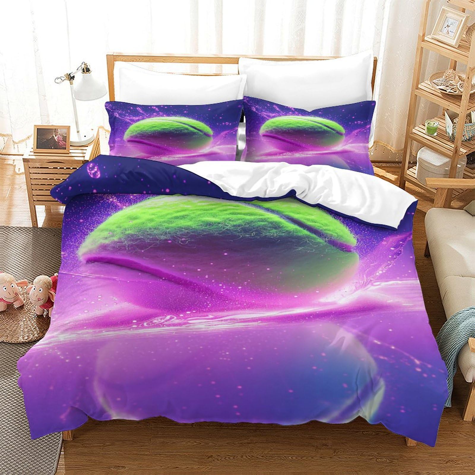 Housse de couette tennis 3D microfibre de qualité supérieure 200x200