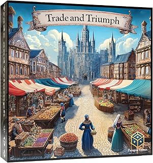 Trade and Triumph Board Game – Strategy Game of Medieval Trade and Resource Management | for Adults and Family | Ages 13+, 2-4 Players, 60-90 Minutes