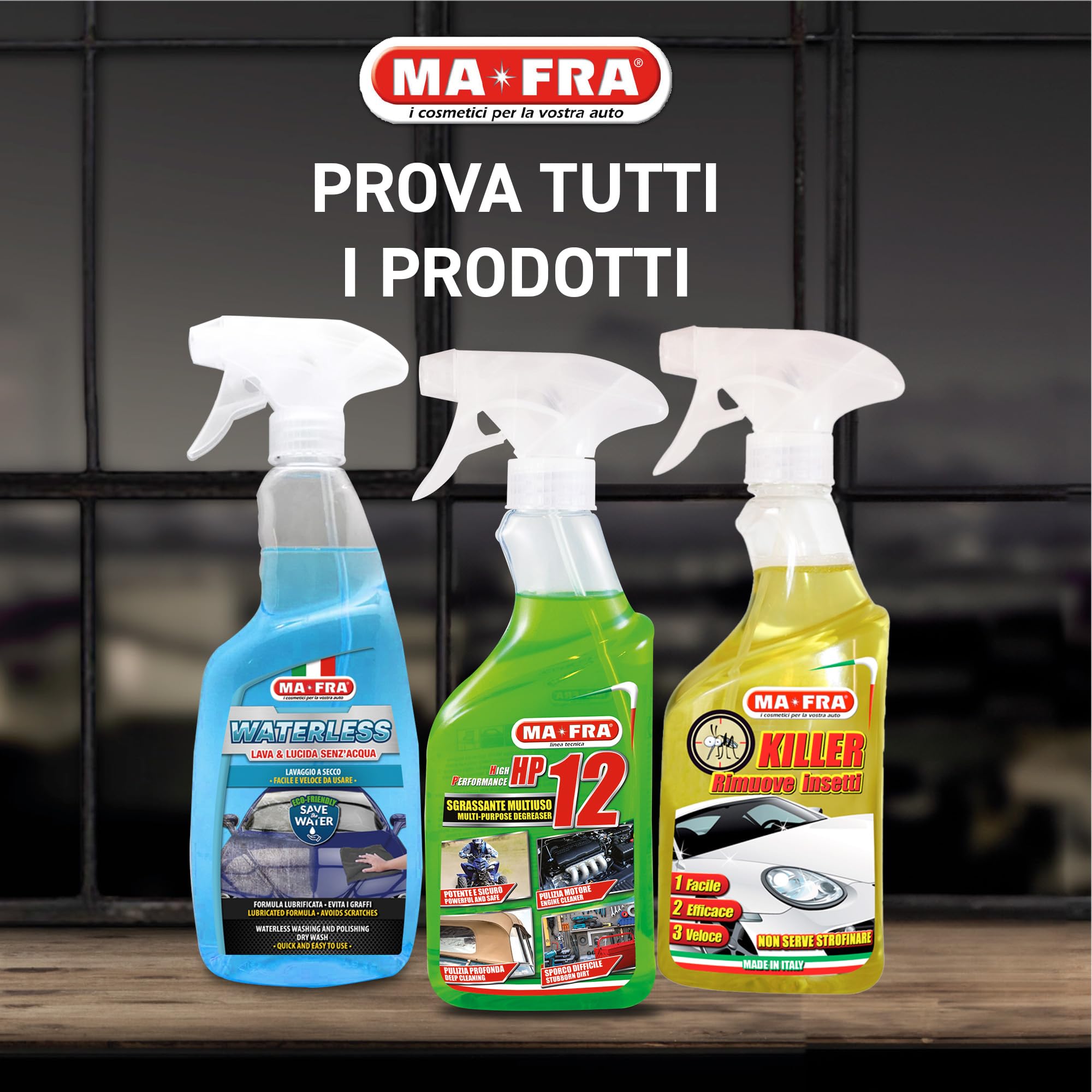 Ma-Fra, Super Dryer, Panno in Microfibra Ultra-Assorbente per una Asciugatura Perfetta di Tutte le Superfici Esterne dell'Auto, Non Lascia Aloni o Striature, Ultra Resistente e Maxi Formato 60x80cm