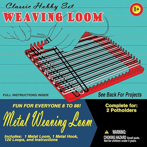 Vista 2 de Pepperell Weaving Loom - Kit de manualidades retro, color rojo, 1 unidad (paquete de 1)