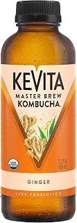 KeVita Masterbrew Kombucha, Ginger, 15.2 Fl Oz - Probiotics for Gut Health Support