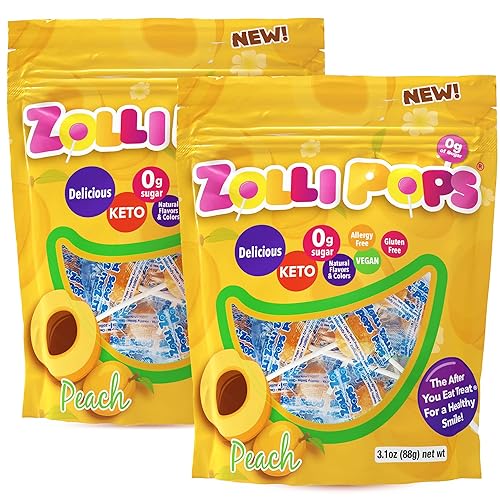 Miniatura 20 de Zollipops Clean Teeth Pops - Caramelos sin azúcar con xilitol, paletas sin colorantes, aptas para dieta keto y diabética, golosinas aprobadas por
