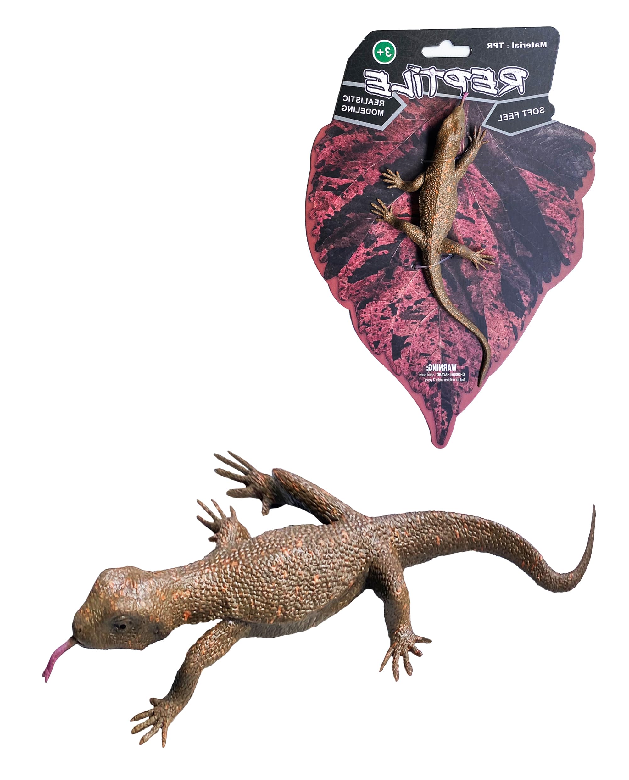 MACMERISE Galaxy Mexican Mole Lizard Toy - Realistic Bipes Biporus Figurine with Elongated Body & Clawed Limbs | Pinkish-Brown Burrowing Reptile Model for Kids