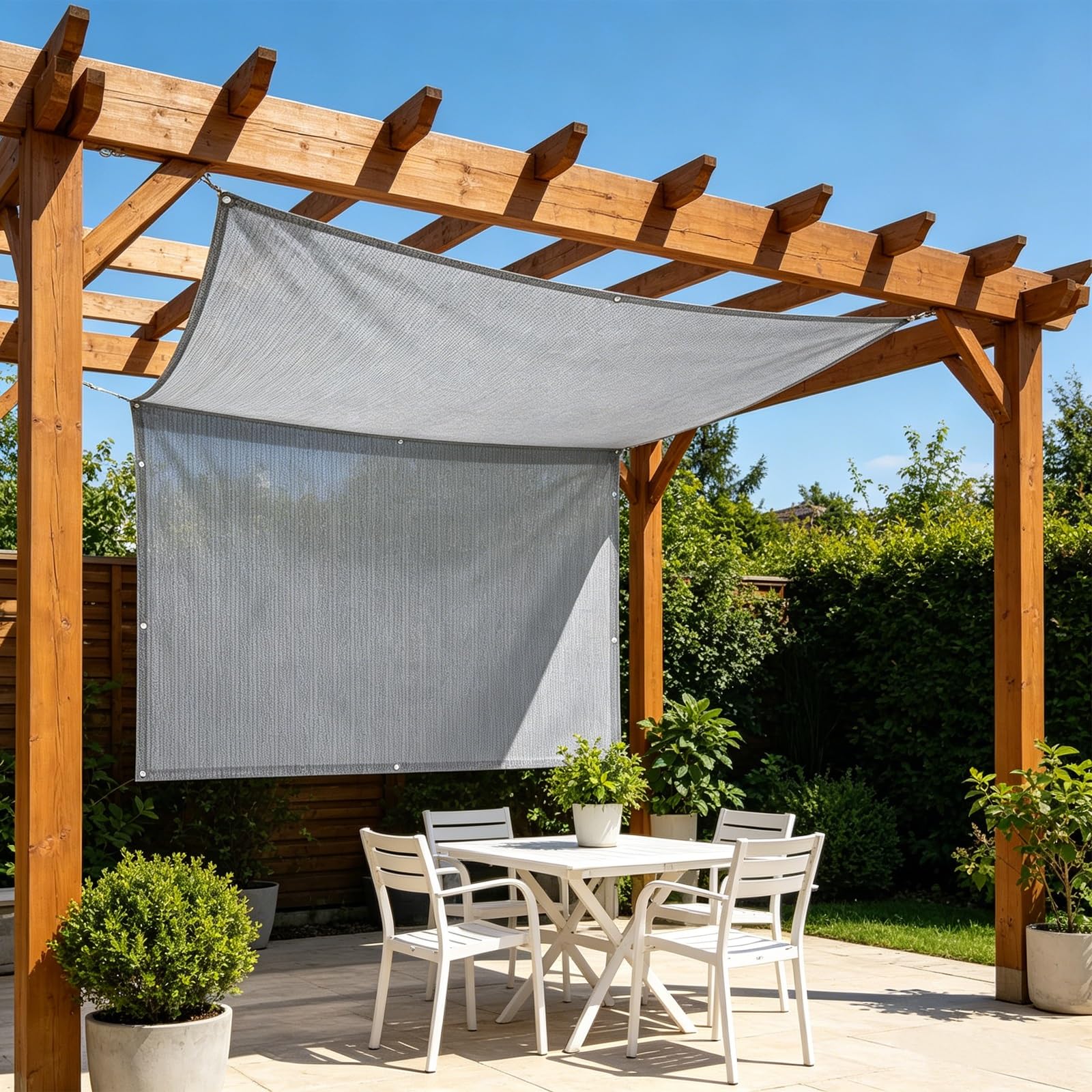 Voiles solaire en tissu HDPE haute densité bâche d'ombrage 95% UV