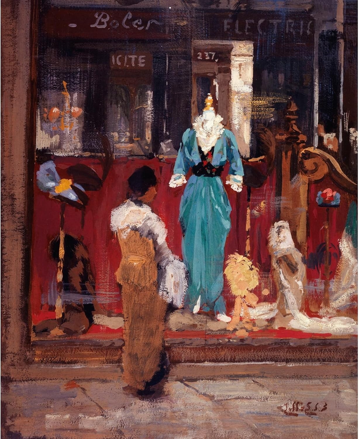 ArtDirect Front of a fashion boutique. (1910) Unframed Art Print Giclee Poster by Eugène Louis Gillot - Ready for Framing with Customization Sizes 8x10, 11x13, 16x20, 24x29, 36x44 and 48x59 inches