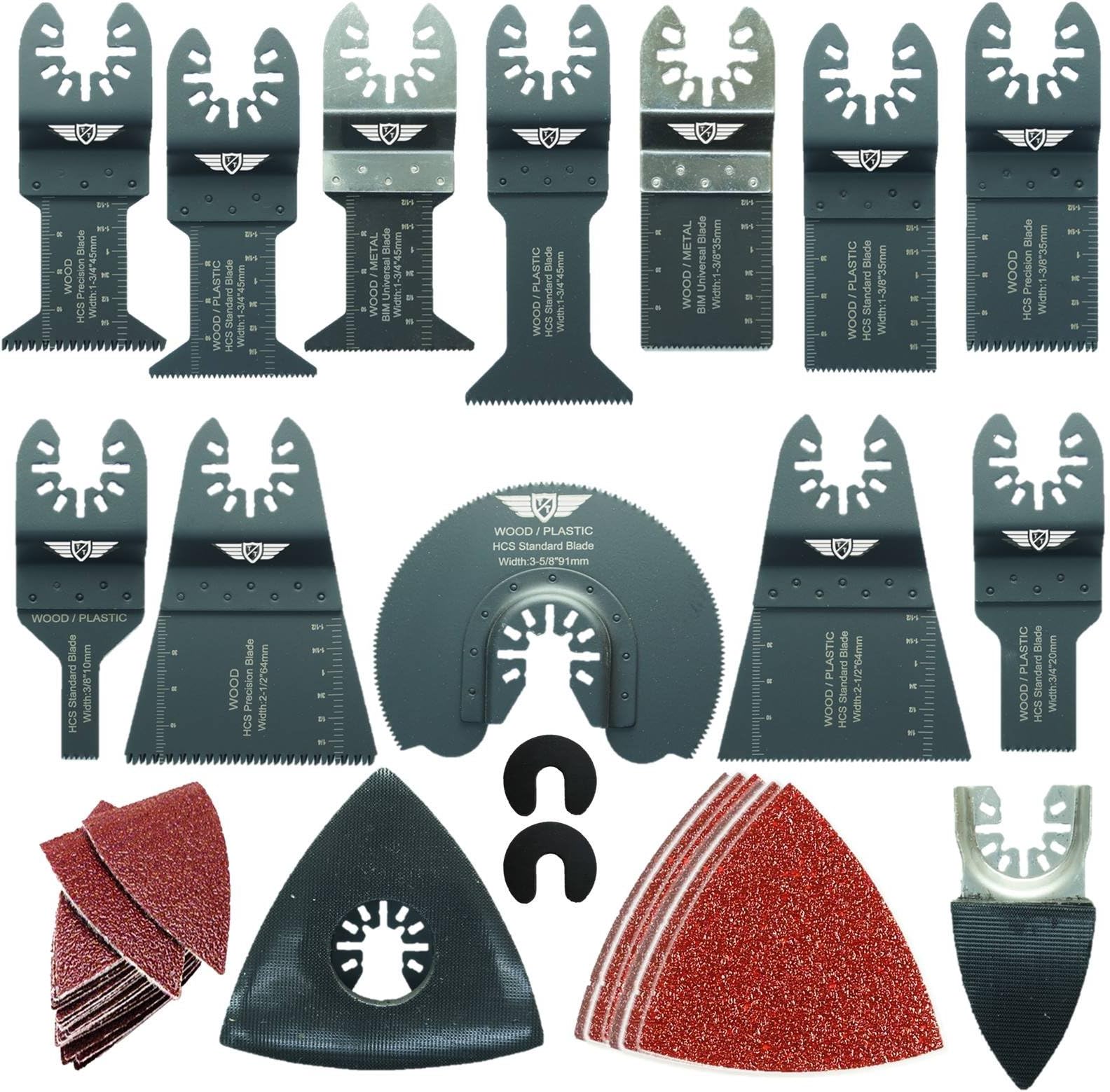 56 x TopsTools DRFAK56SK Fast Fit Mix Blade Kit for Dremel Multimax