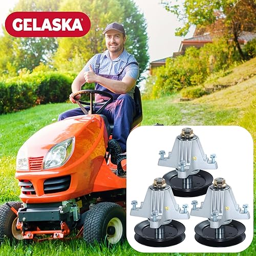Miniatura 2 de GELASKA Paquete de 3 unidades de husillo 918-06981 que reemplazan a MTD 918-06981, 618-06981 para Cub Cadet XT1 LT50, XT2 LX50, MTD CYT5023SE,