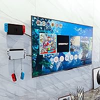 Vista 5 de Funturbo Soporte de pared para Nintendo Switch, kit de montaje en pared, soporte de montaje para interruptor compatible con Nintendo Switch OLED