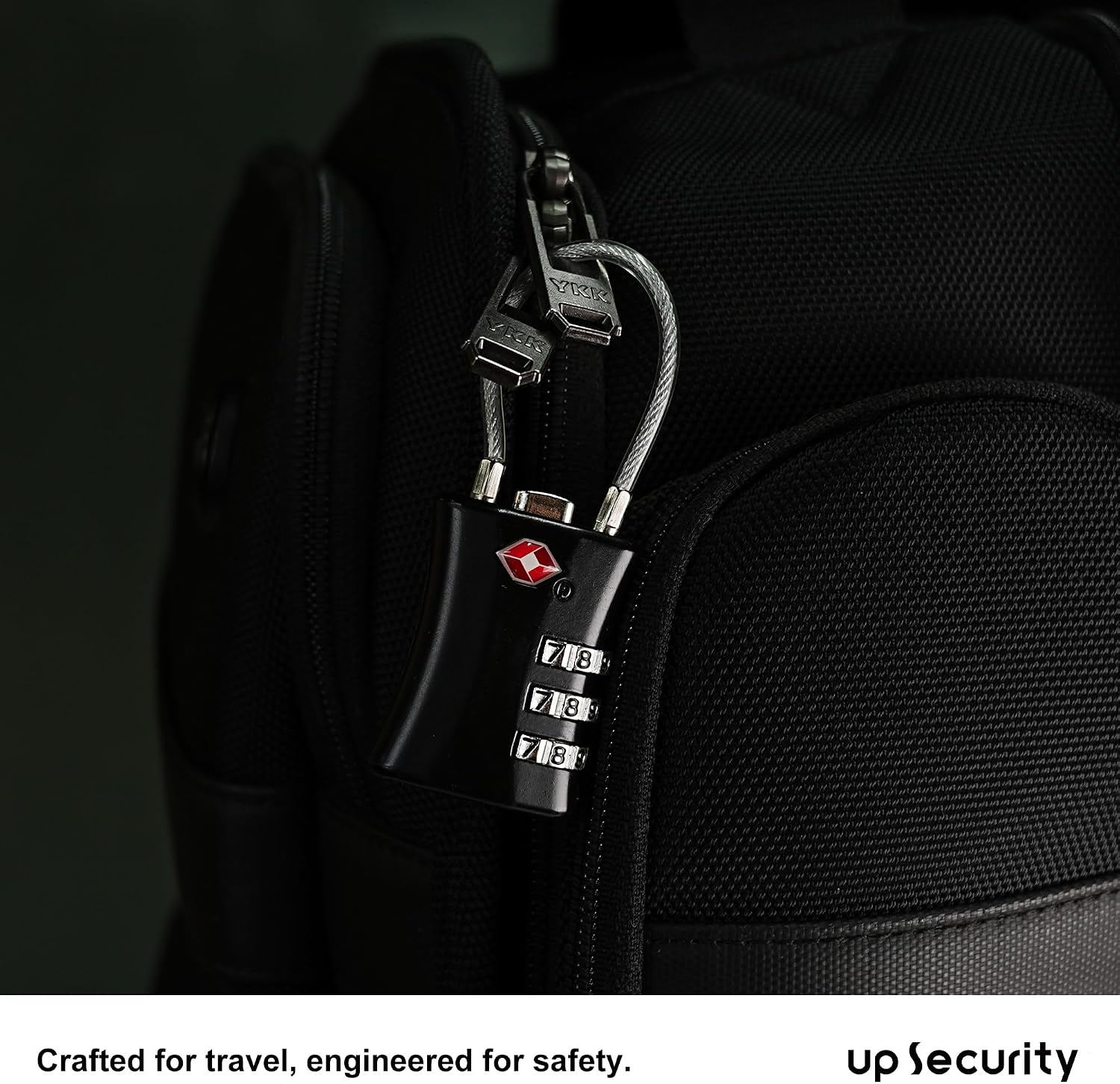 Luggage Locks TSA Approved, Airplane Travel Essentials, TSA Locks for Luggage, Suitcase, Anti Theft Small Padlock Combination, Mini Cable Padlock for Backpack, Bag Zipper, Case, Tool Box