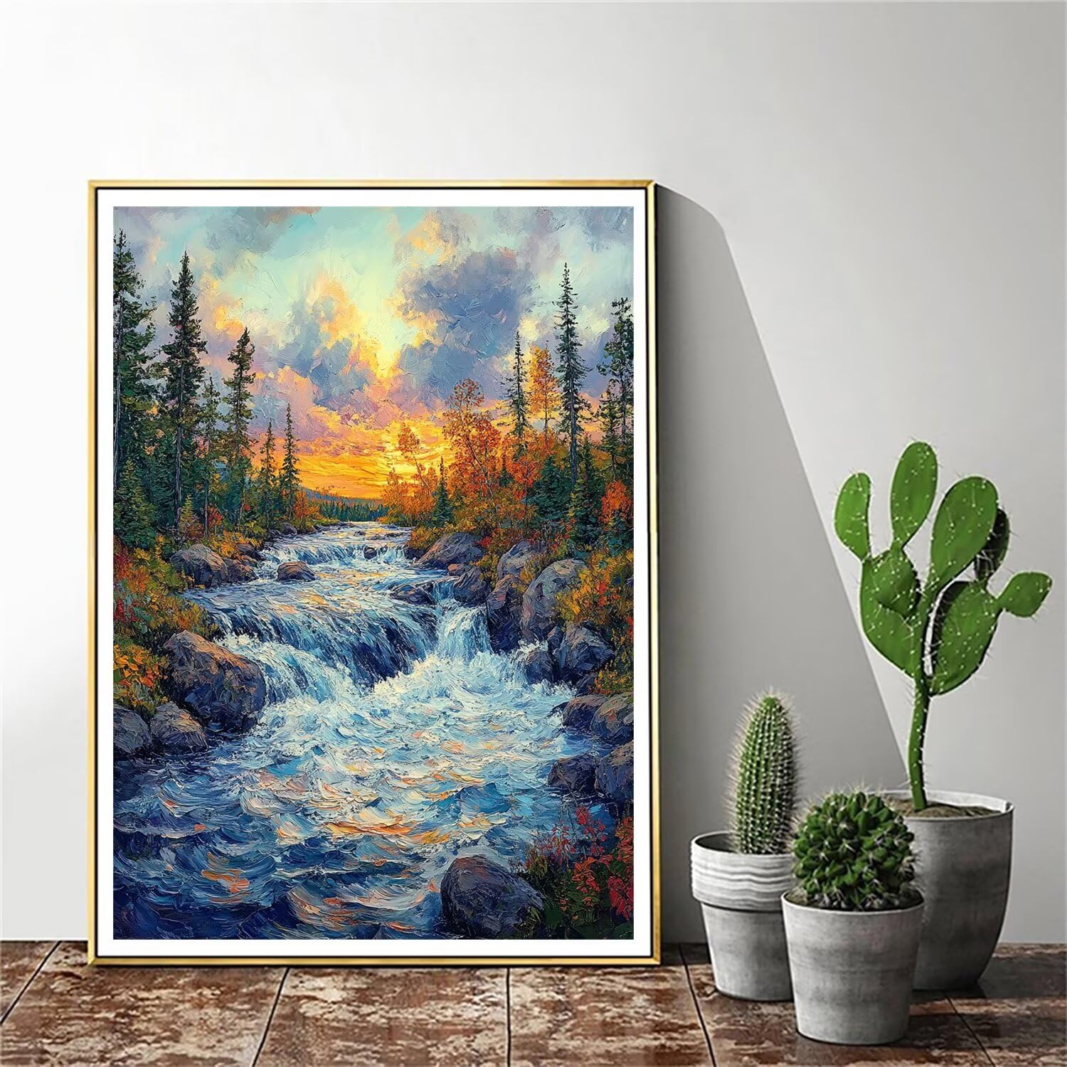 Pintar por Numeros Adultos pintar por numeros niños manualidades niños 10 años, DIY Pintar por Números de Pincel y Pintura acrílica Decoraciones para el Hogar Manualidades, sin Marco 60x80cm C-18