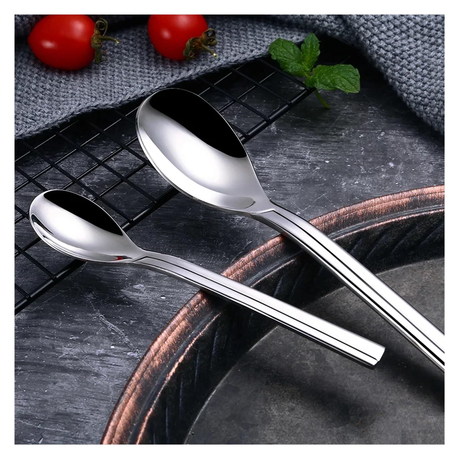 Juego de cubiertos acero inoxidable 304, 20 unidades, vajilla, únicos, cuchillo cena, tenedor, cuchara, apto for lavavajillas