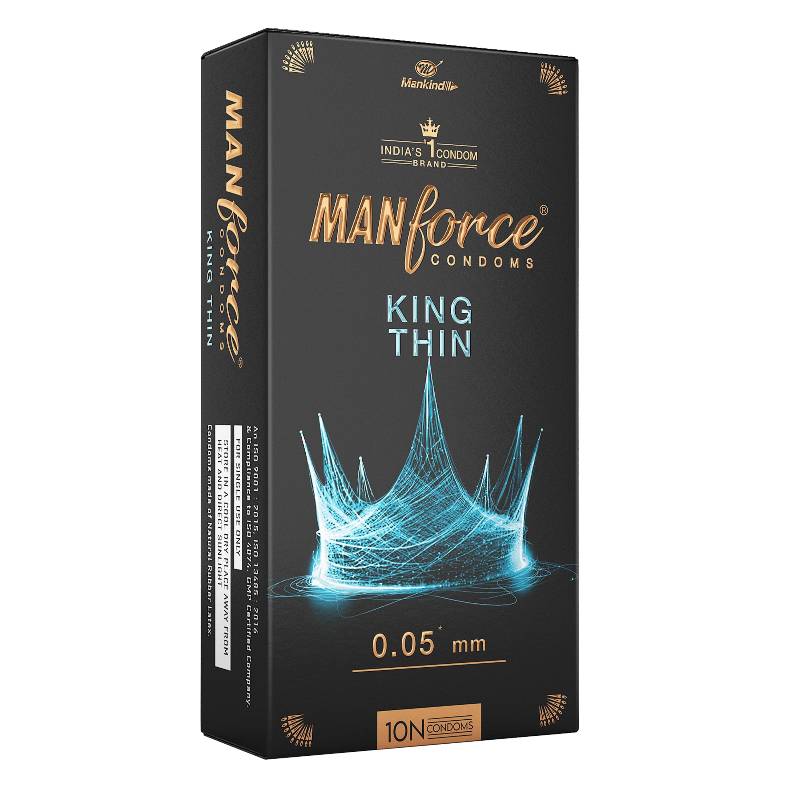 Manforce King Thin Ultra-Thin Unflavoured Condoms, 10 Pieces-image-16