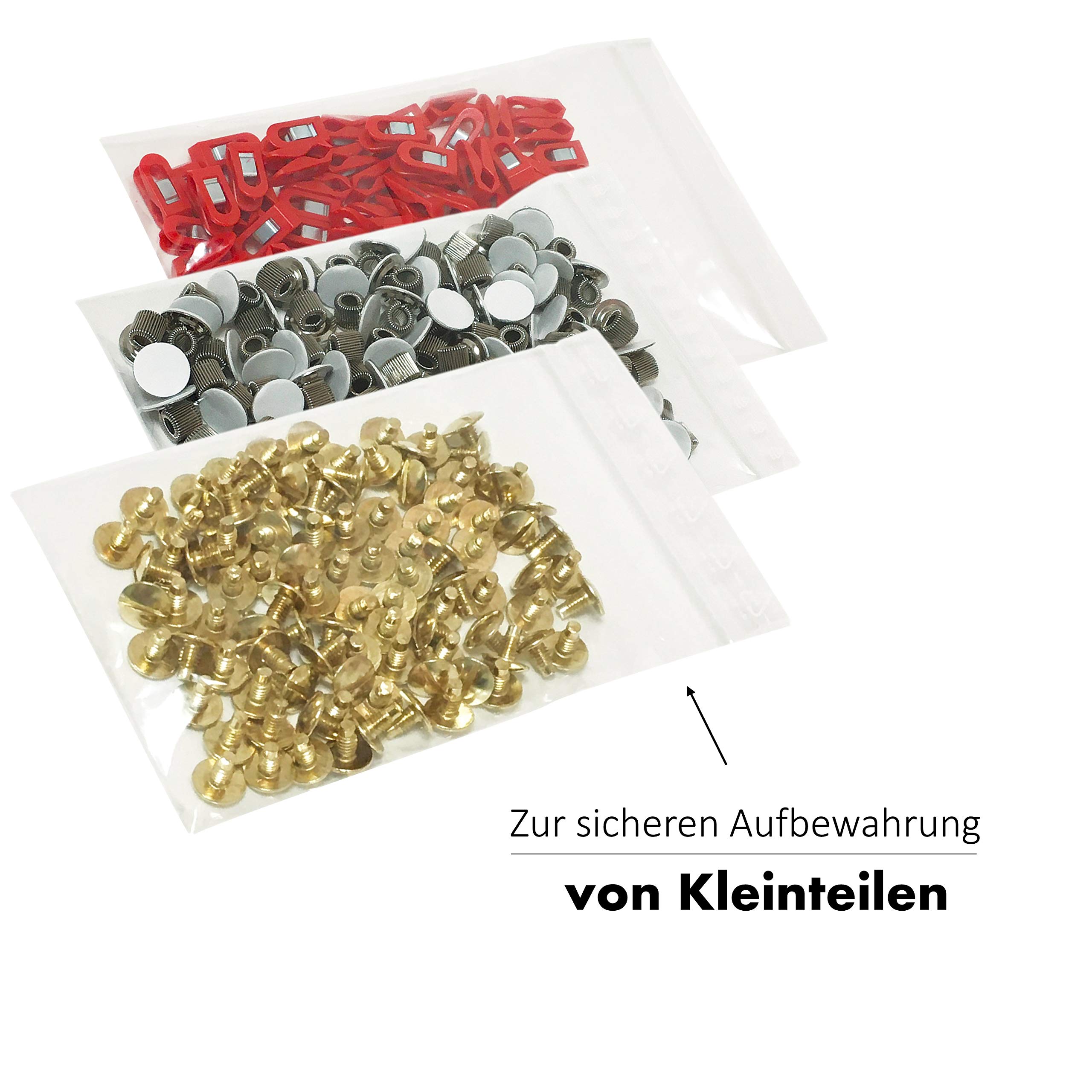 Produktbild von Druckverschlussbeutel 100x250 Mm – Zip-Beutel Transparent, 50 My, 10x25 Cm, Aus PE