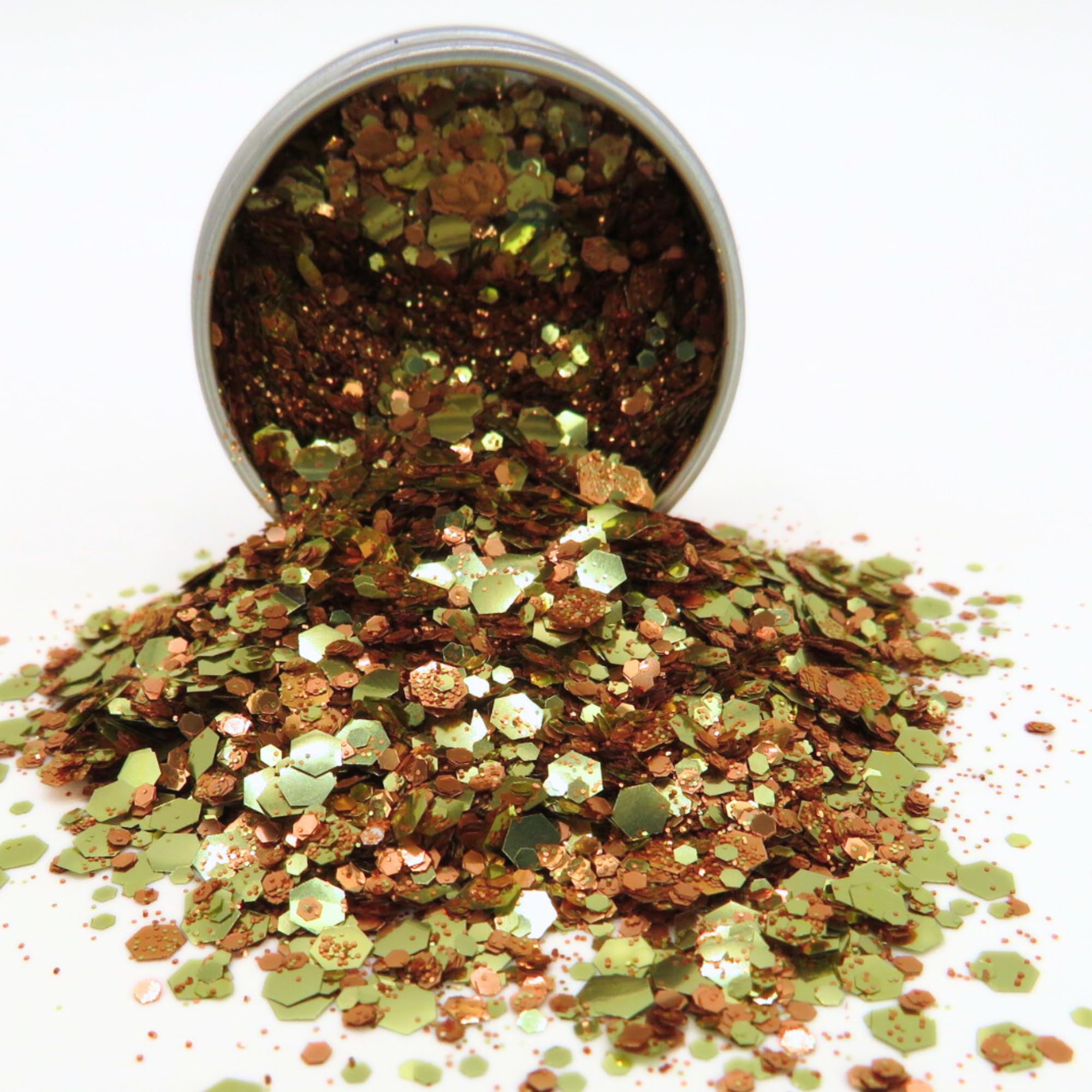 Pumpkin Spice Eco Glitter - Biodegradable Chunky Glitter for Makeup Autumn Festivals, 6g Pot - Genuine Bioglitter, Cosmetic Glitter - Image 4