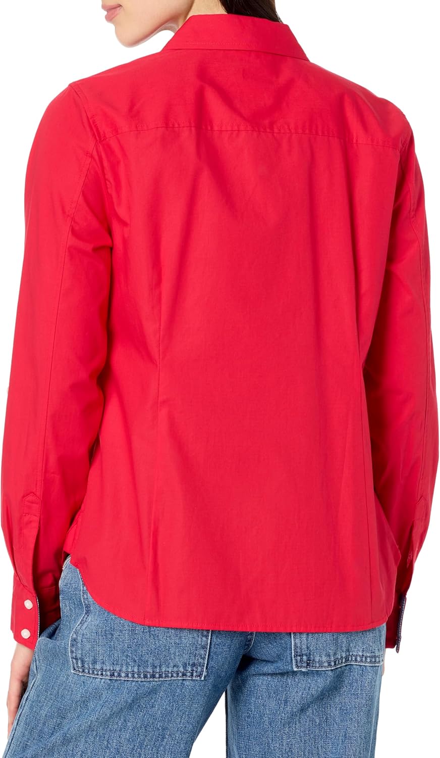 Nautica Womens Button Front Long Sleeve Roll Tab Shirt - Image 2