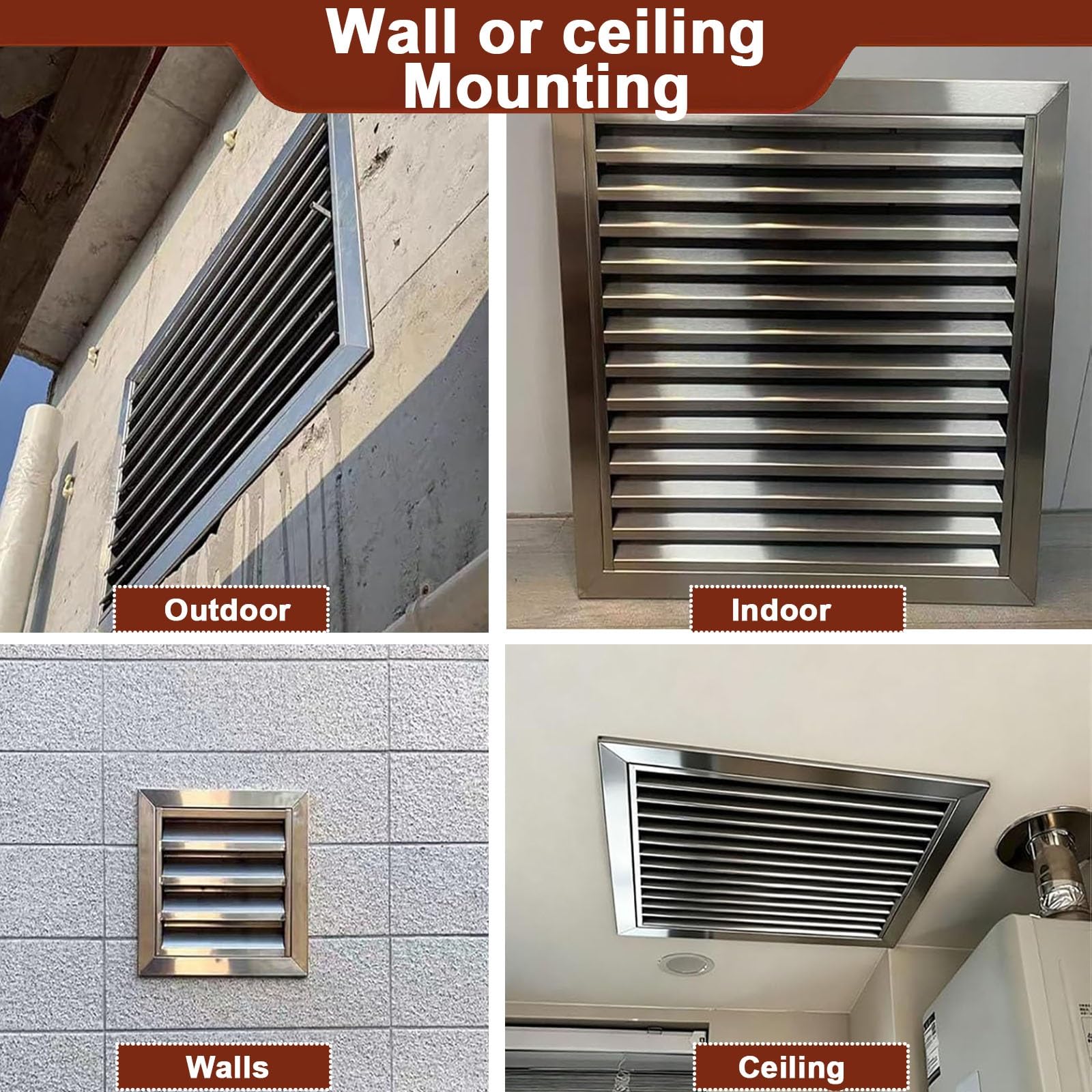 Griglia di Copertura del Pannello di Ventilazione, Coperchio della Griglia con Persiane Personalizzato per Parete O Soffitto, Pannelli di Accesso(16x12 (41x30cm))