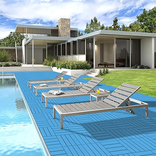 Vista 12 de Goovilla Azulejos de plástico entrelazados de 27 pies cuadrados, 27 piezas impermeables para patio y balcón, azulejos entrelazados para exteriores