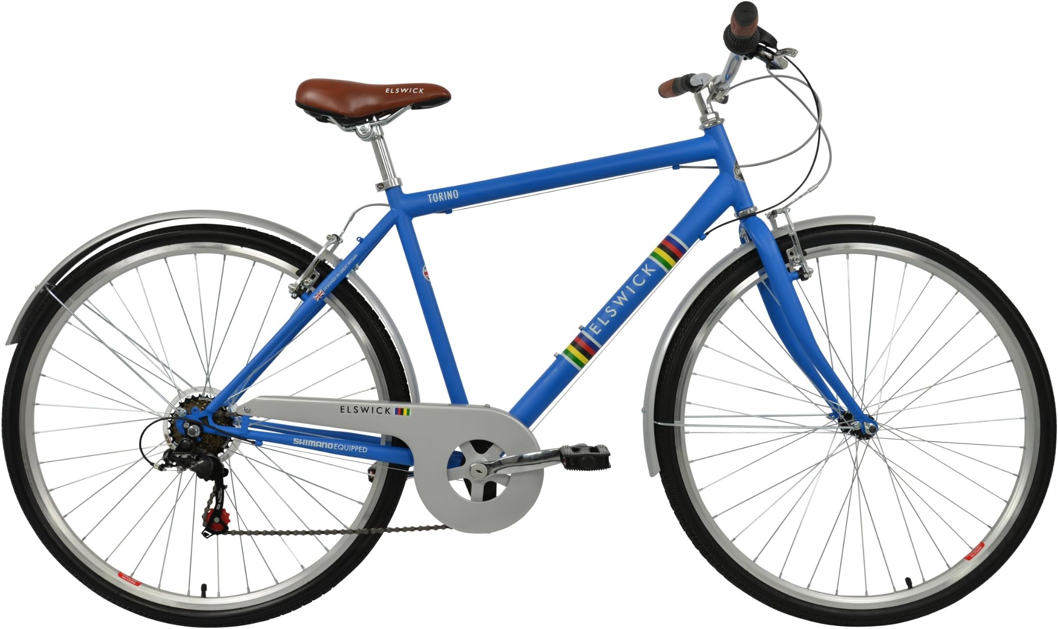 Elswick Men's Torino 700C Touring Bike-Rich Blue, 12+ Years