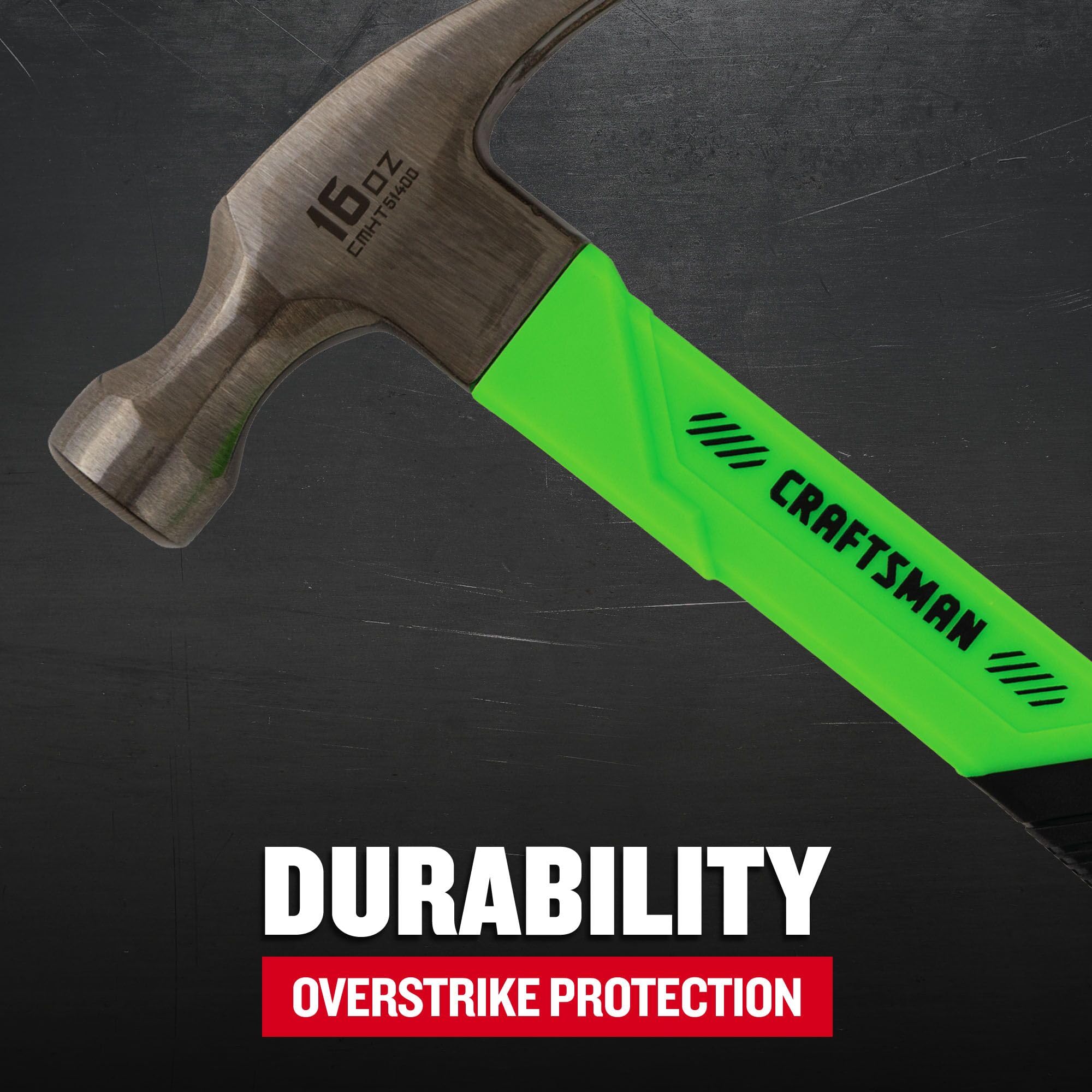 CRAFTSMAN High-Visibility Hammer - Durable Fiberglass -4