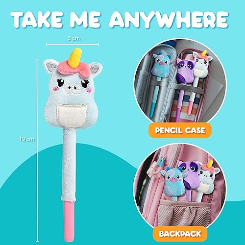 Miniatura 4 de BUNMO, Squishy Scribblers - Bolígrafos geniales, bonitos, Kawaii, esponjosos, para niños, niñas y adolescentes