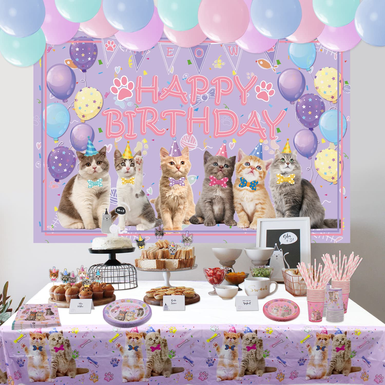 Meow Sweet Table: een kattenfeestje voor Nienes 4e verjaardag! - Mama's Meisje