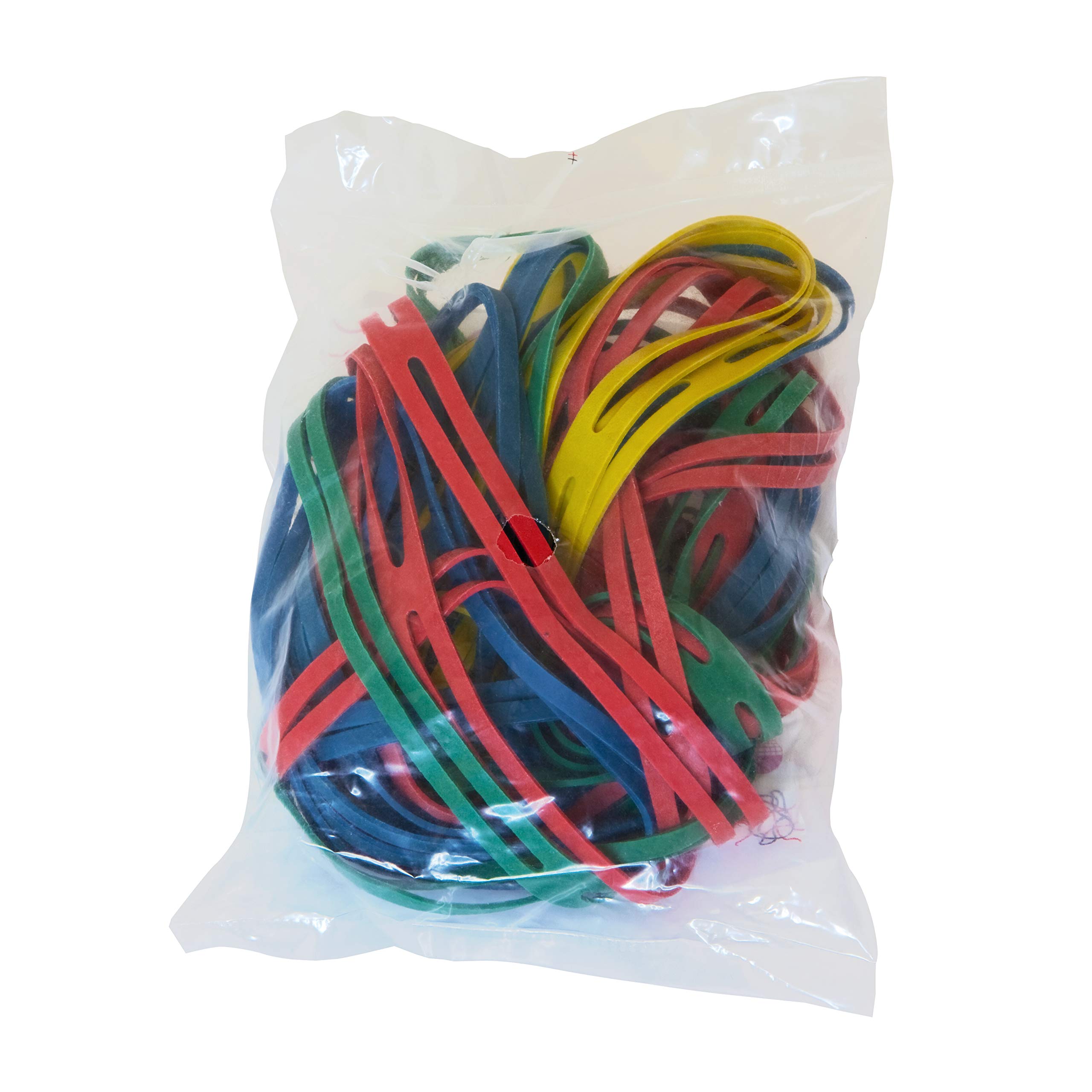 Alevar Gomas elásticas de goma para oficina X-Bands, gomas en cruz, diámetro 90 mm, grosor 11 x 1,5 mm, colores surtidos, paquete de 1 kg