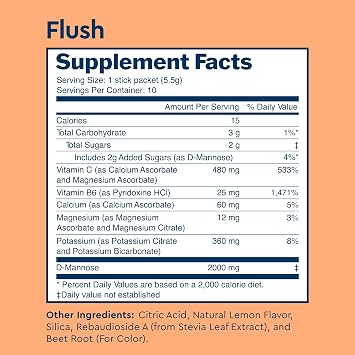 Uqora Flush (Pink Lemonade, 10 Packets) & Defend (60 Capsules) Bundle - Support Urinary Tract* with D-Mannose, Vitamin C & More - Support Bladder Health & Cleanse Biofilm* with D-Mannose & More
