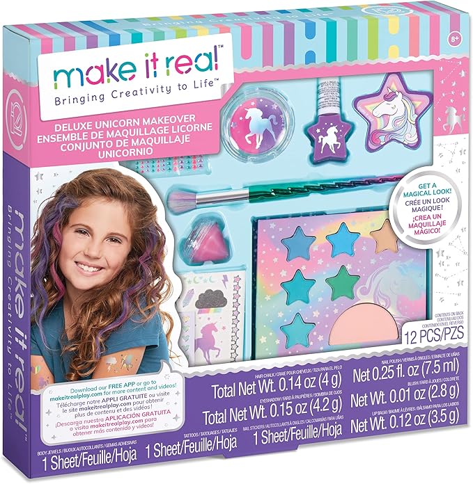 Make it Real Deluxe Unicorn Makeover Kids Makeup Set