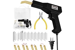 Plastic Bumper Repair Kit - 800PCS Hot Staples, 110V Automotive Bumper Repair Gun