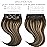 Lacer Hair Extensions Clip in Human Hair Chestnut Brown Mixed Dark Brown with Dark Brown Roots Color Ultra Thin PU Weft Seamless Extensions Clip in Human Hair R2-2/6 110g 7pcs 14 Inch