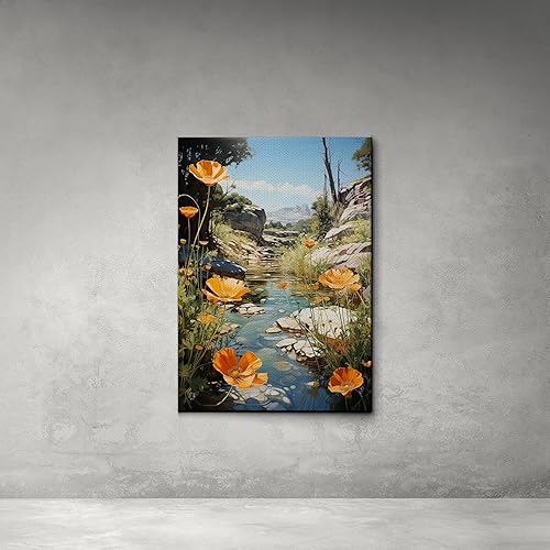 Miniatura 2 de Desert Poppies, Southwest Landscape Nature Art Print, Wildflower Photography, Western Room Decor, Canvas Prints, Art Decor