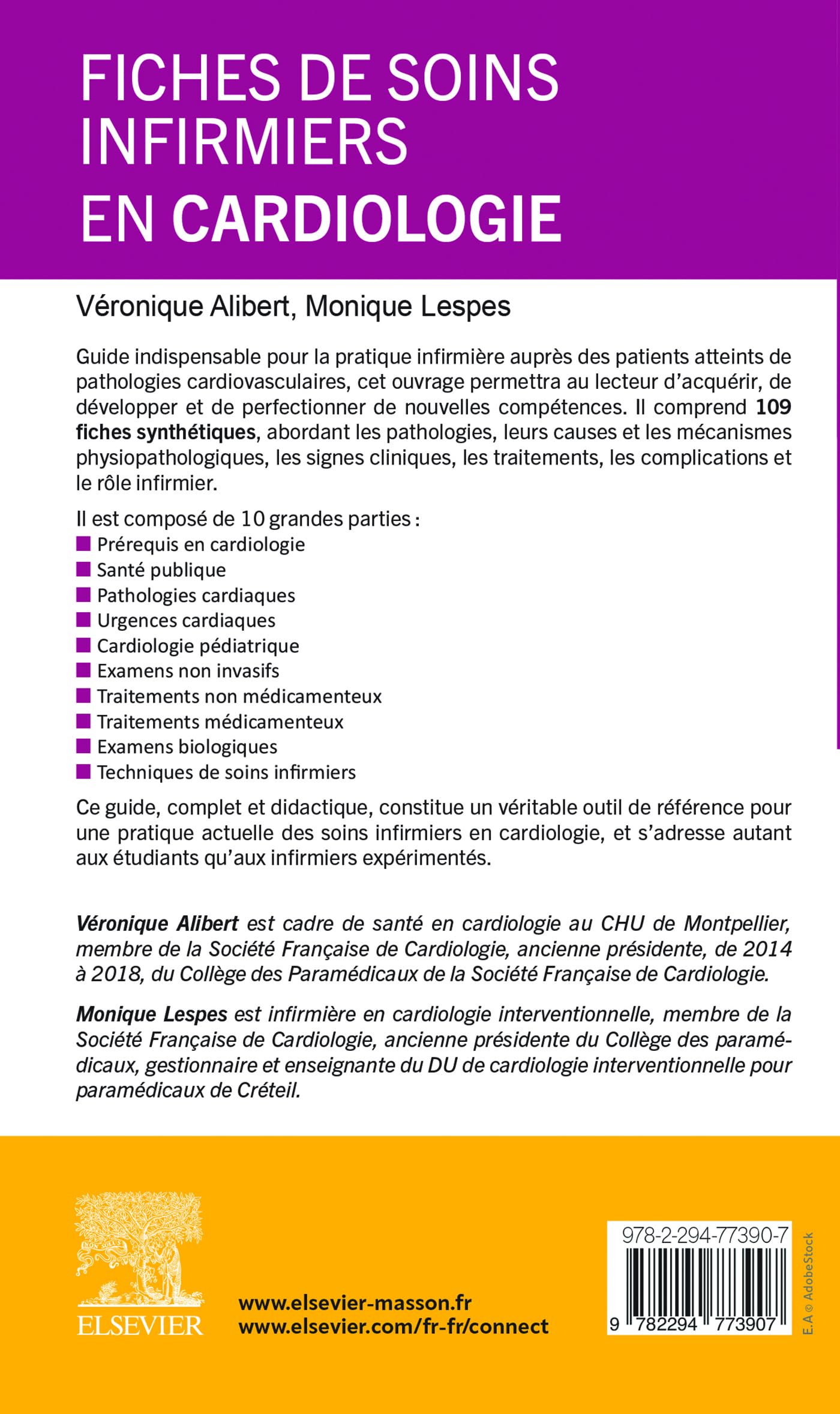 Fiches de soins infirmiers en cardiologie