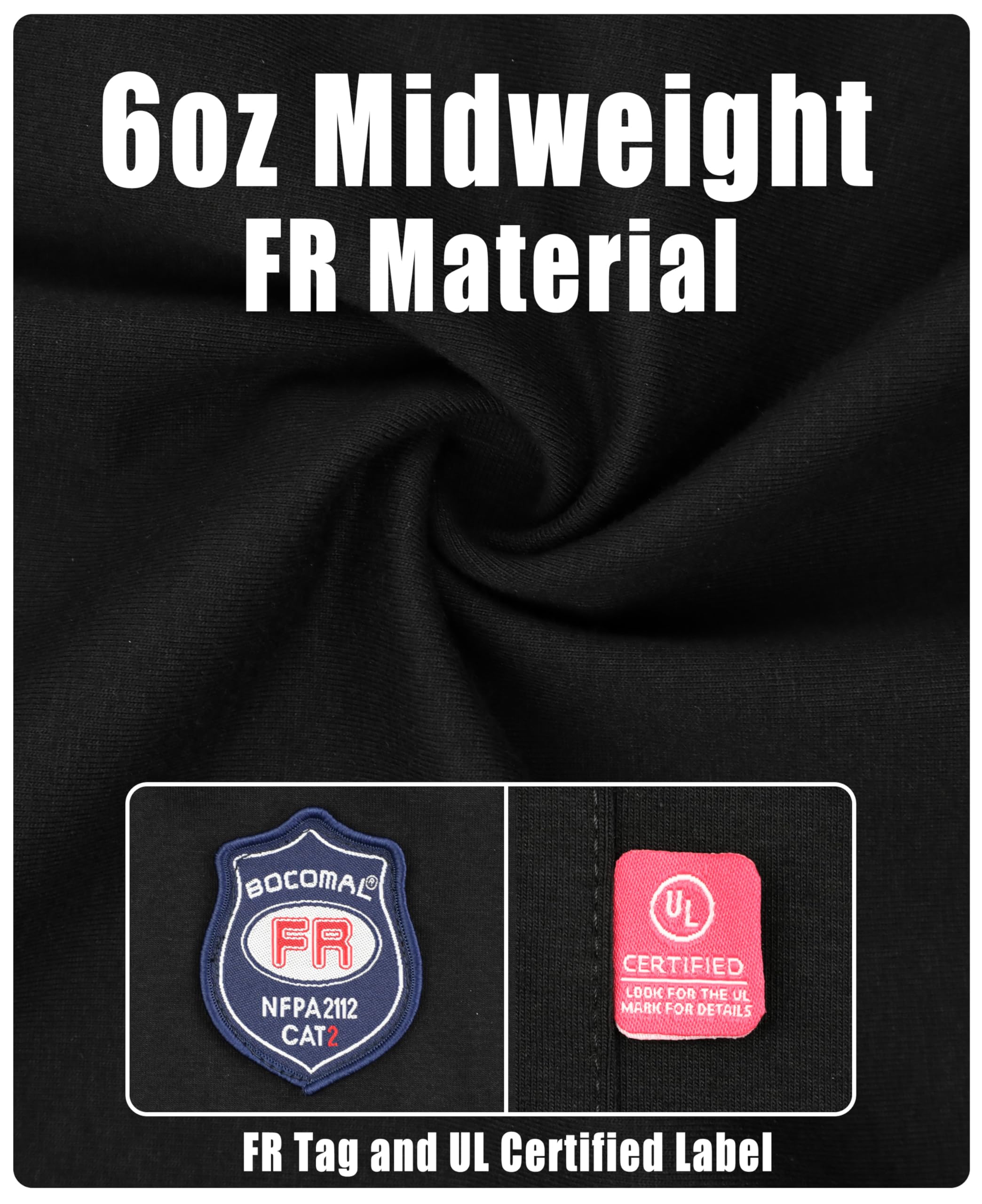 Amazon.com: BOCOMAL FR WORKWEAR: FR Hooded T Shirt