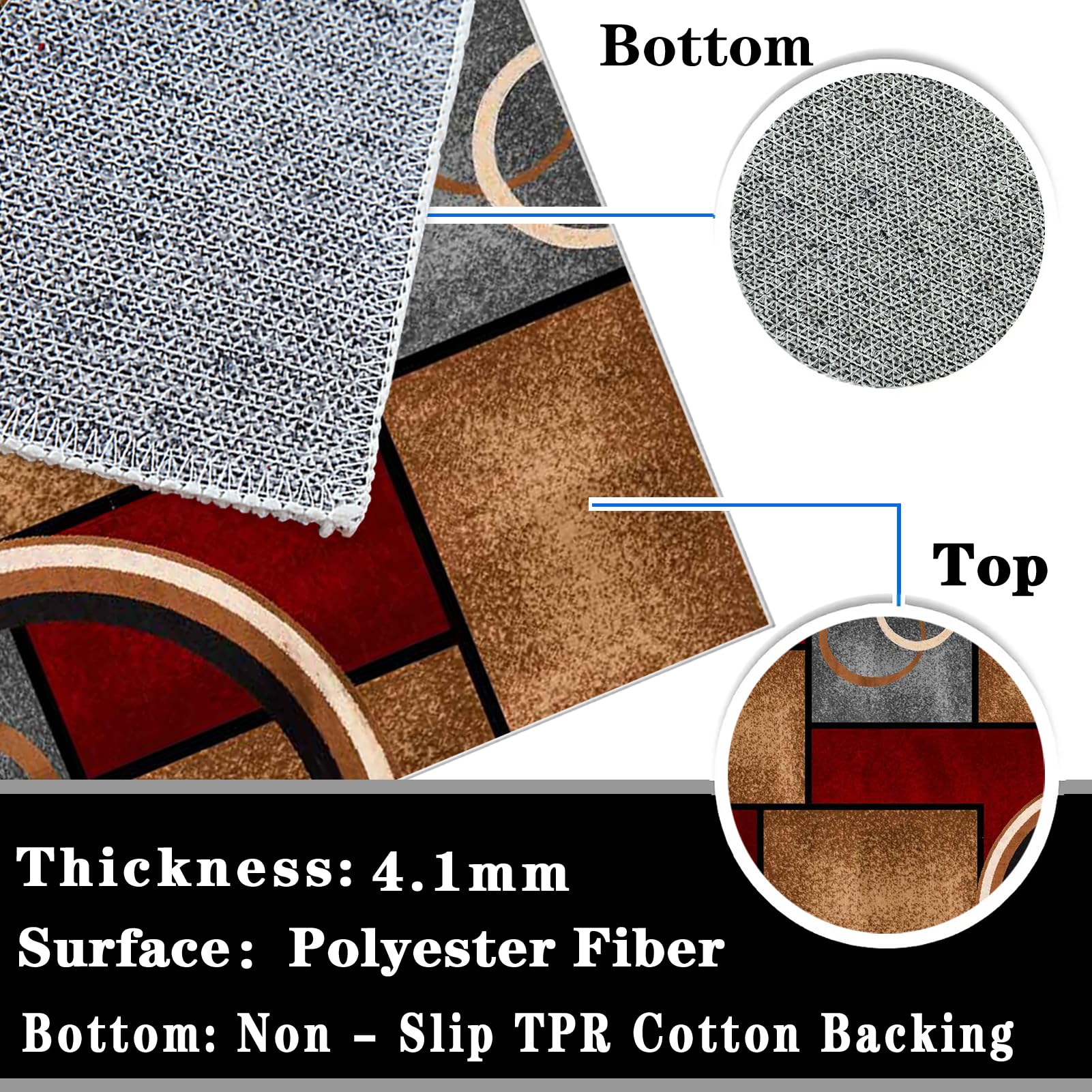 Tapis de Protection de Sol Tapis Chaise de Bureau Tapis pour Fauteuil Tapis Gaming Sol pour Sols durs Protège Parquet Chaise Roulettes Tapis Protecteur de Sol pour fauteuils de Gaming 100 x 140 cm