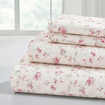 Modern Threads Kashmir Rose Twin 3 Piece Printed Sheet Set