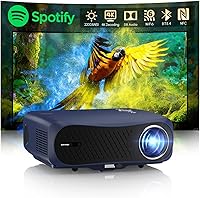 Vista 1 de Proyector inteligente 4K HDR con sistema operativo Android, audio DB, enfoque automático, WiFi Bluetooth de alto brillo de 2200ANSI, HDMI ARC, baja
